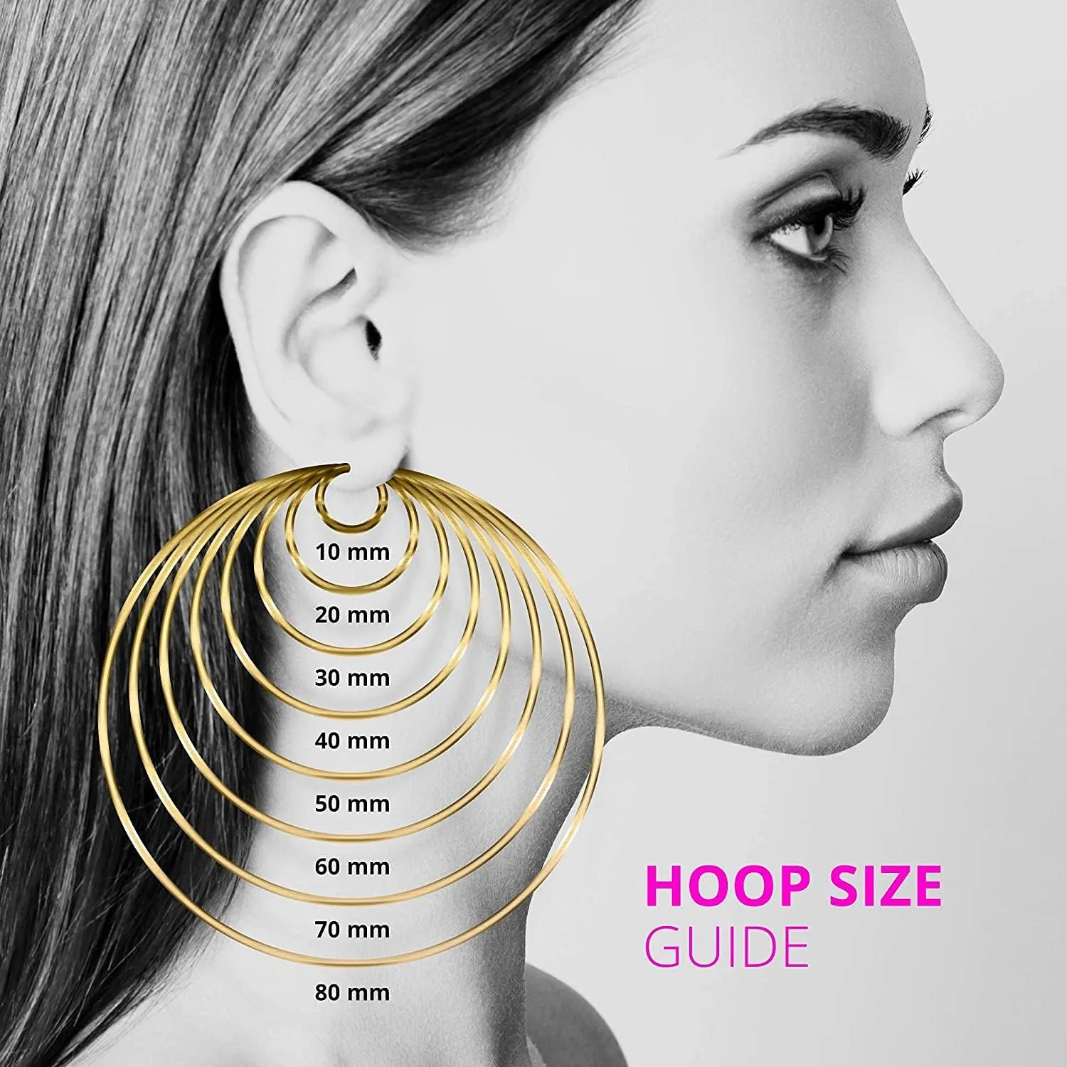 14k Solid Yellow Gold Polished Hoop Earrings-Hoop Earring for Women in Choice of Styles