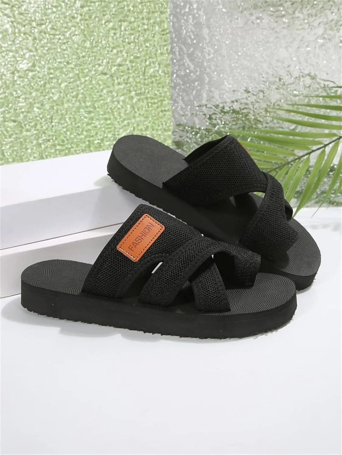 2025 Women's Summer Sandals Extra Wide Mesh Slides, Dressy Summer Flats Orthopedic Support Airflow Design Beach Walking Shoes