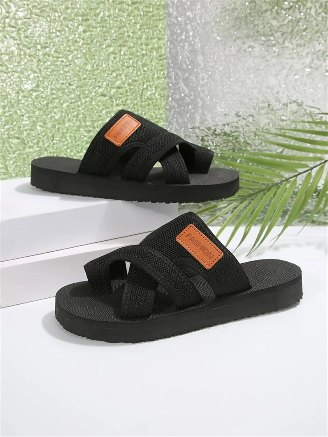 2025 Women's Summer Sandals Extra Wide Mesh Slides, Dressy Summer Flats Orthopedic Support Airflow Design Beach Walking Shoes