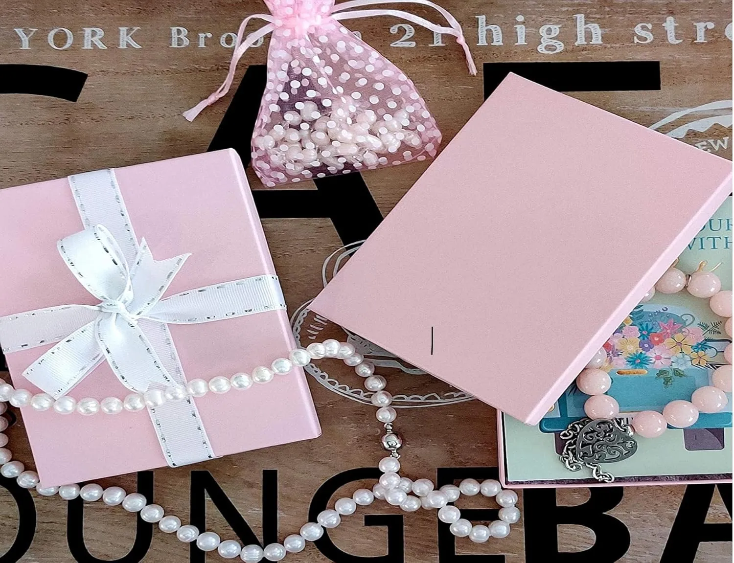 6 Pack Cotton Filled Pink Color Cardboard Jewelry Necklace Earring Bangle Anklet Pendant Bracelets Watch Gift and Retail Boxes Size 3 1/2" x 3 1/2" x 1" Inch - by R J Displays (Pink)