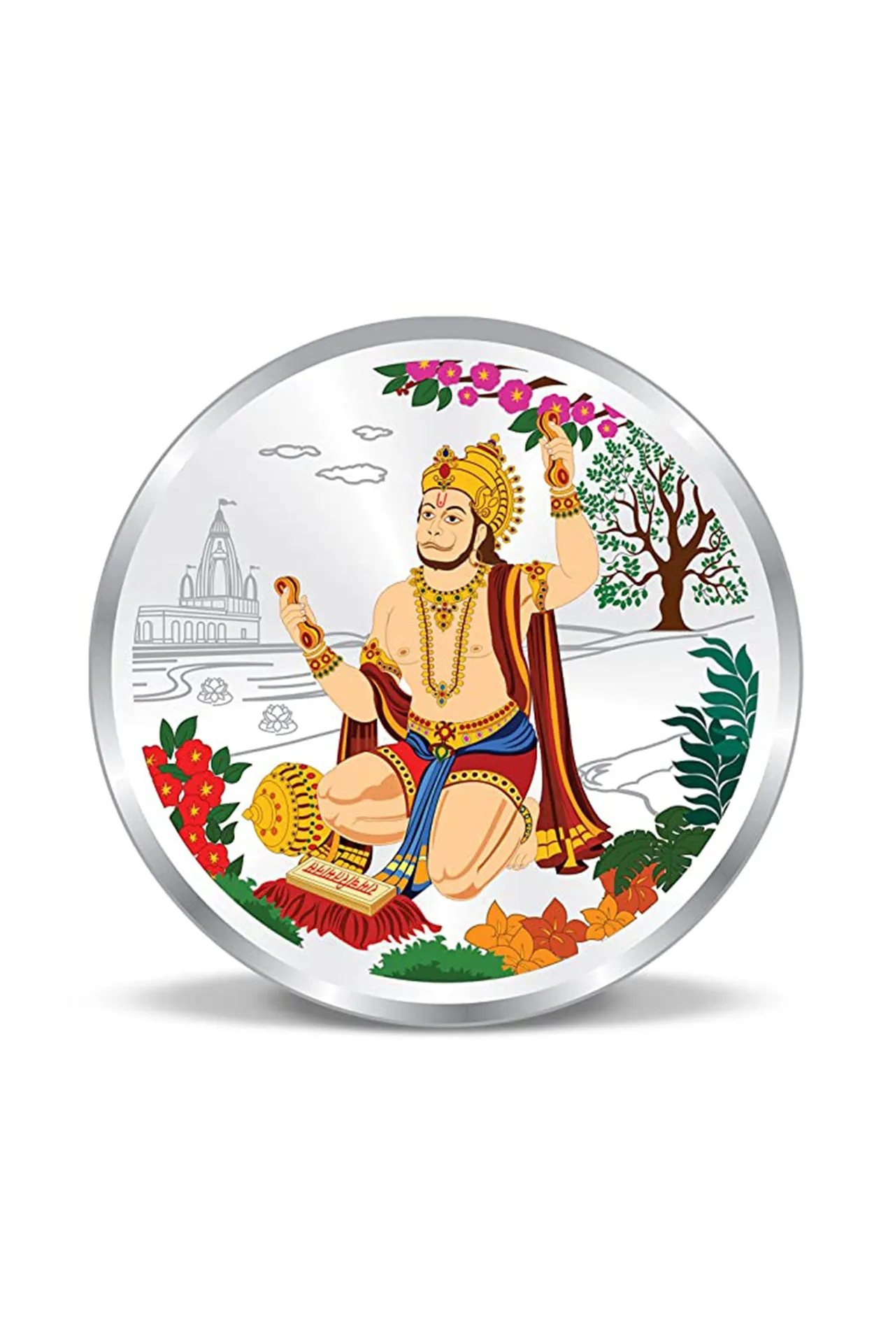 999 Hanuman Ji Pure Silver 20 Grams Coin (Design 44)