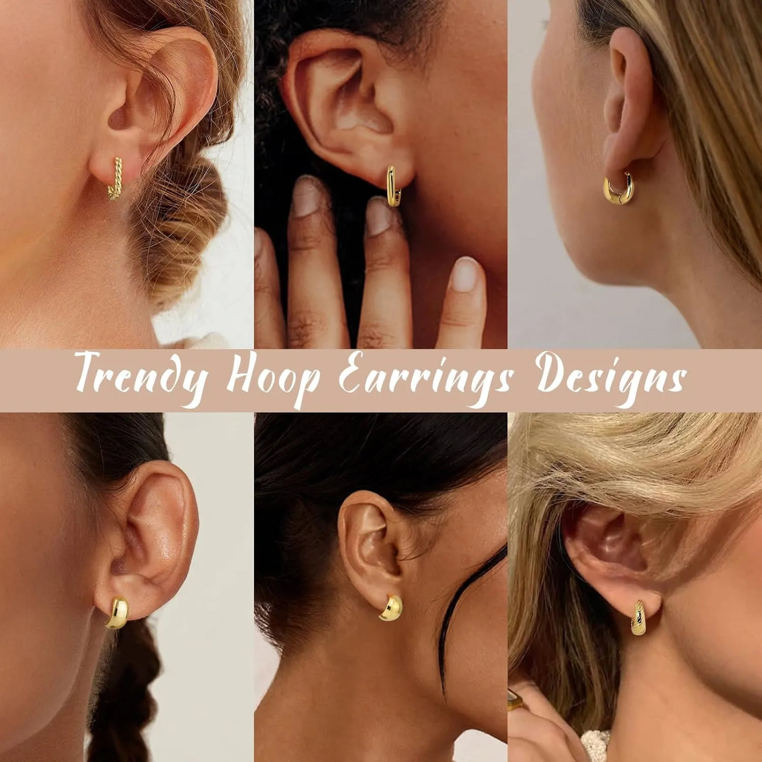 adoyi Hypoallergenic Surgical Steel Earrings for Sensitive Ears 14K Gold Plated Samll Huggie Hoops Earrings Flat Back Studs Stainless Steel Cartilage Earrings for Women Men Multiple Piercing