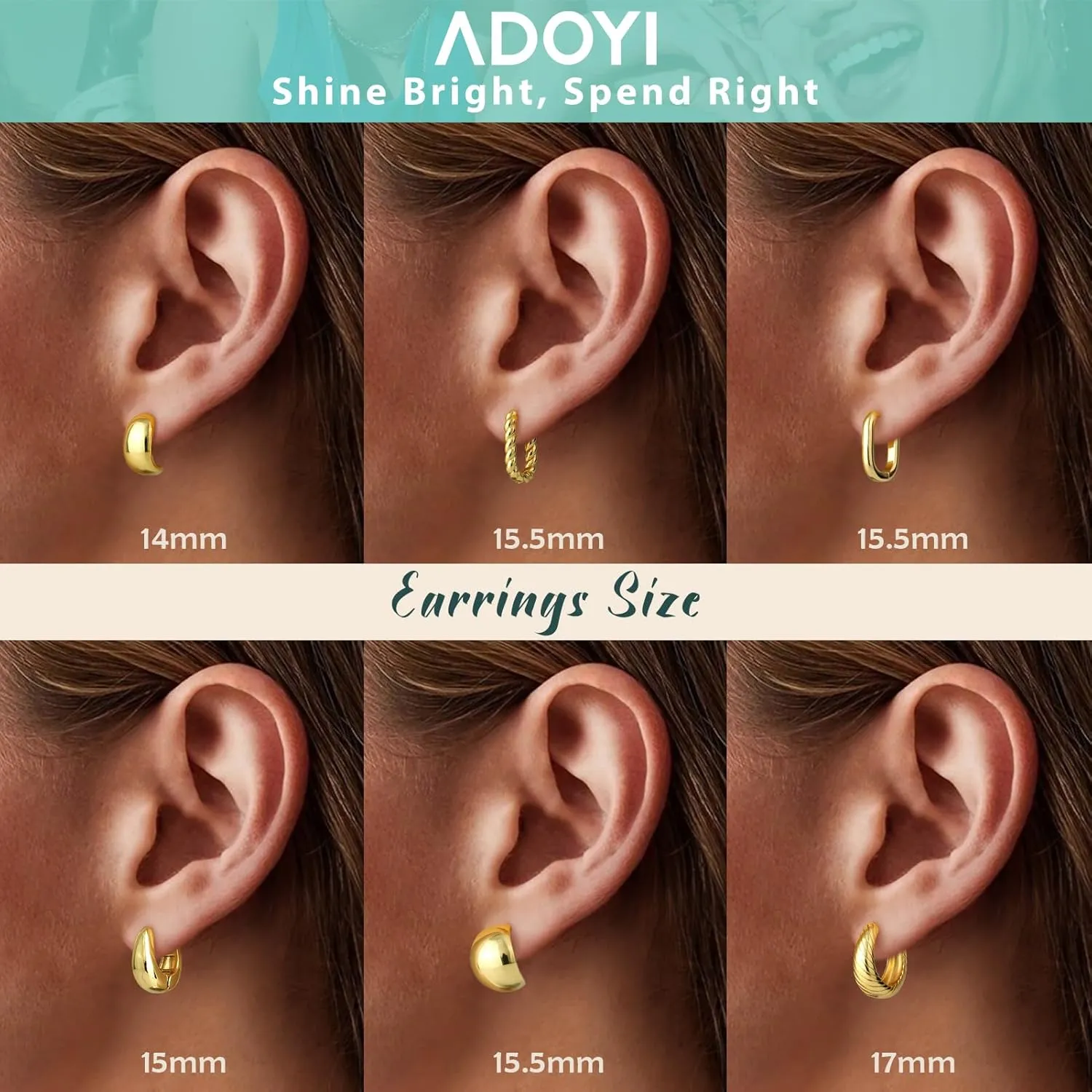 adoyi Hypoallergenic Surgical Steel Earrings for Sensitive Ears 14K Gold Plated Samll Huggie Hoops Earrings Flat Back Studs Stainless Steel Cartilage Earrings for Women Men Multiple Piercing
