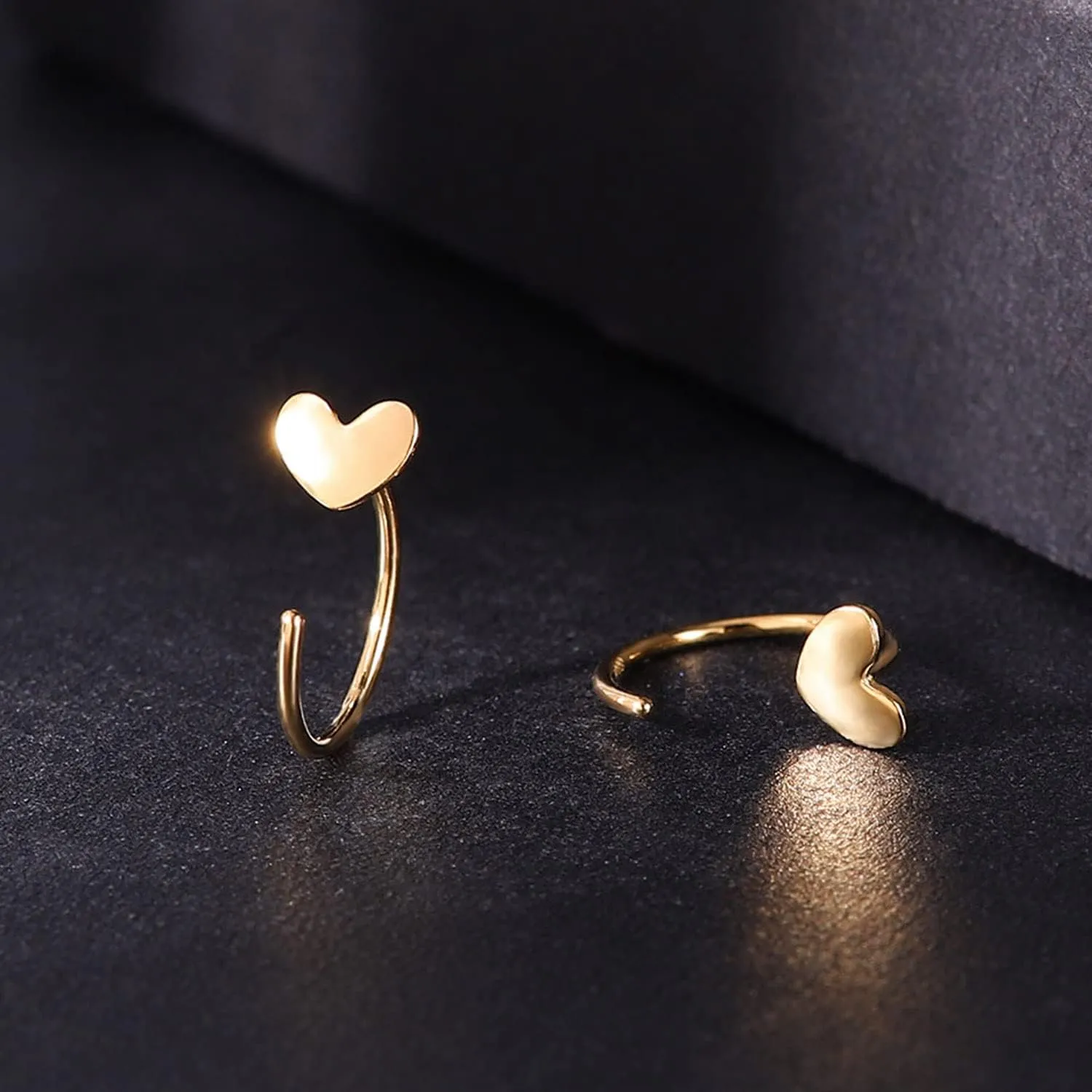 AoedeJ Half Hoop Earrings 925 Sterling Silver Tiny Huggie Hoop Small Comfy Half Hoop C Hoop Earrings for Women