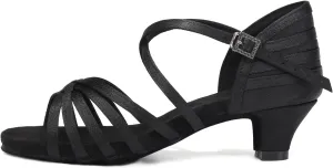 AOQUNFS Girls Latin Dance Shoes Low Heels Tango Salsa Ballroom Practice Performance Dancing Shoes