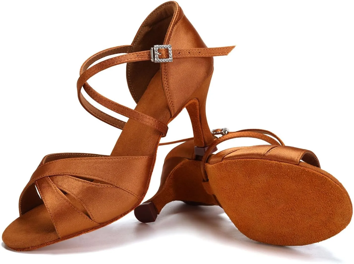 AOQUNFS Women's Latin Dance Shoes Professional Ballroom Salsa Practice Performance Dancing Shoes,Model EM3047