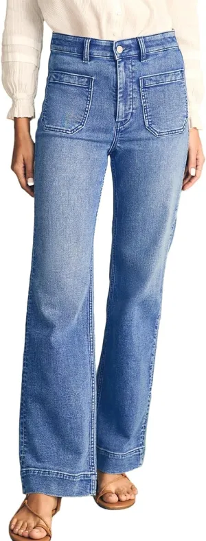 Astylish Women's Wide Leg Jeans High Waisted Stretchy Straight Leg Jeans Loose Trendy Denim Pants with Pocket