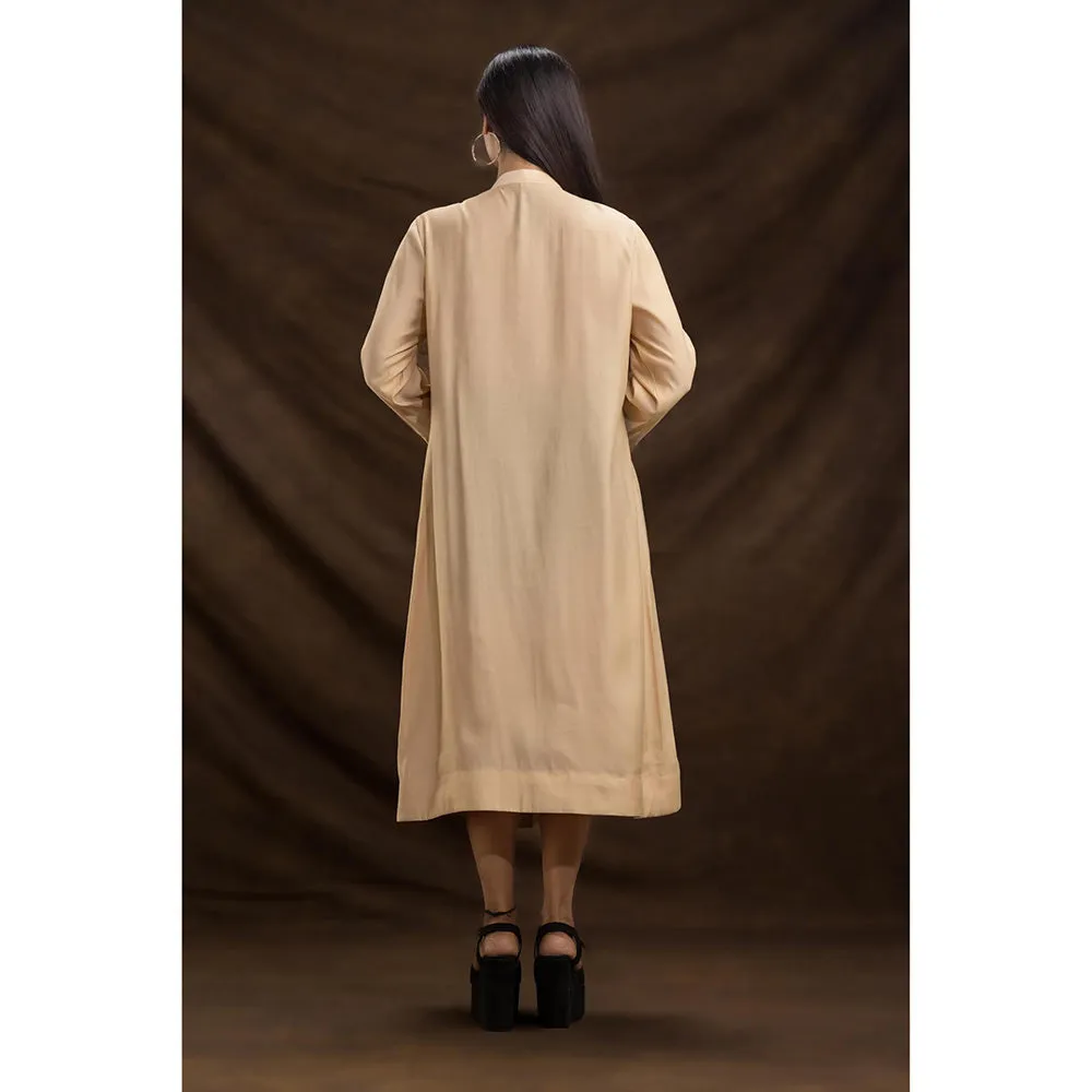 Autumnlane Beige Niharika Caramel Designer Dress