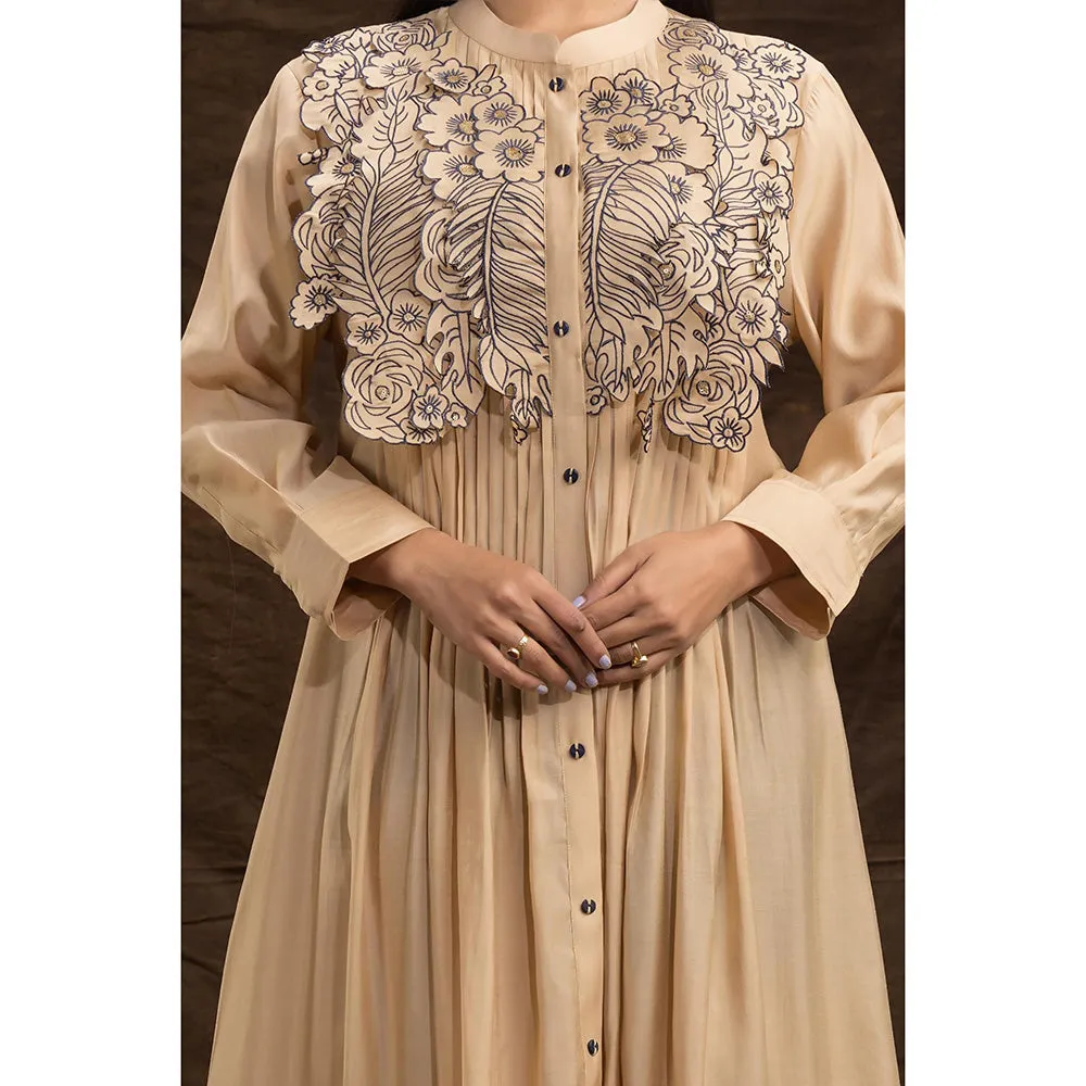 Autumnlane Beige Niharika Caramel Designer Dress