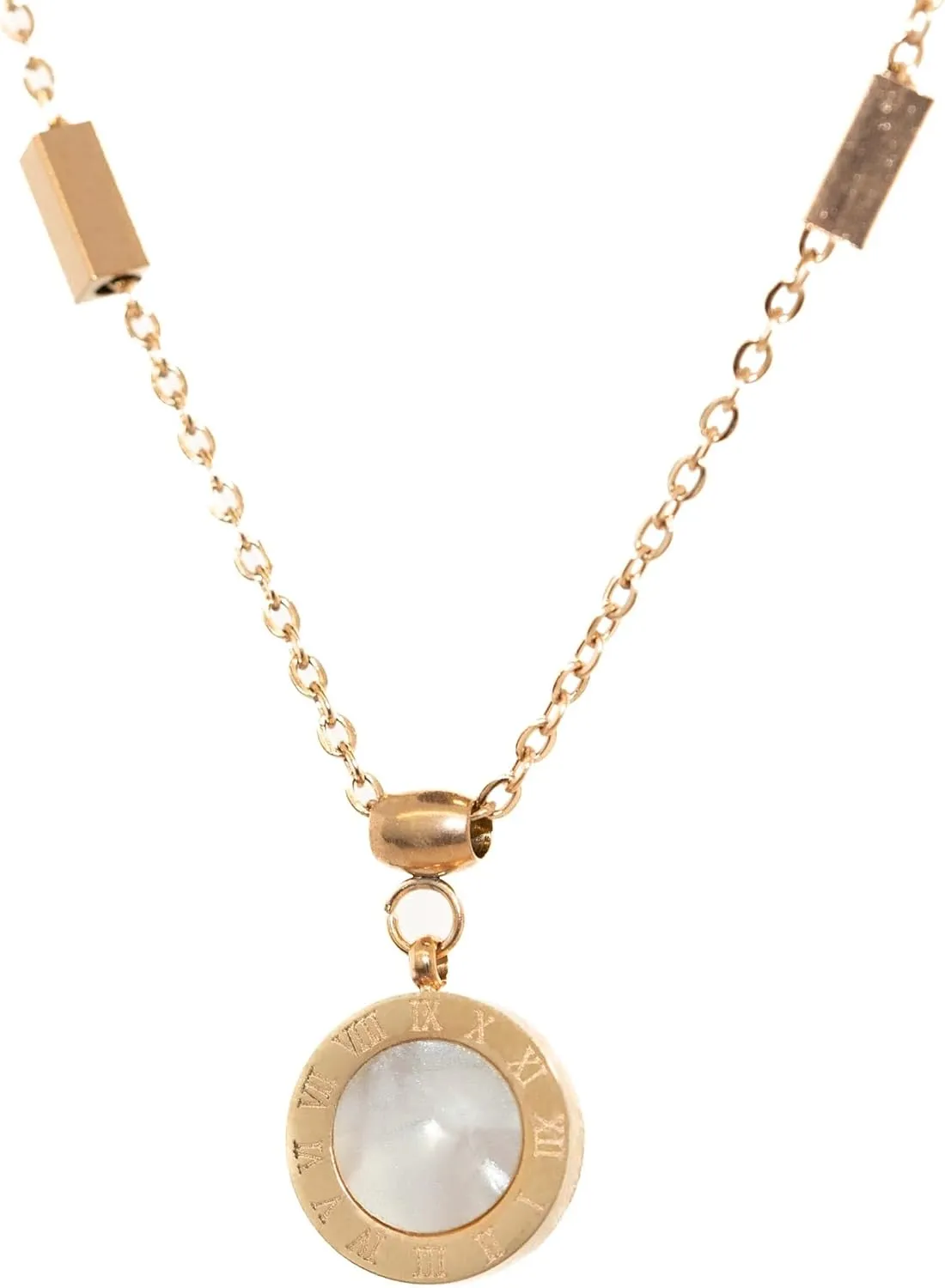AZIA Jewelry necklaces for women, gold necklace for women, gold jewelry for women, necklaces for women trendy, womens gold necklace, Titanium Steel Pendant Necklace (Gold Tone or Rose Gold Tone)