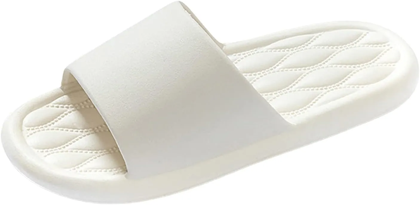 Bath Slippers Ultimate Comfort Lightweight Shower Slippers Shower Sandals House Shoes with Low Arch Support