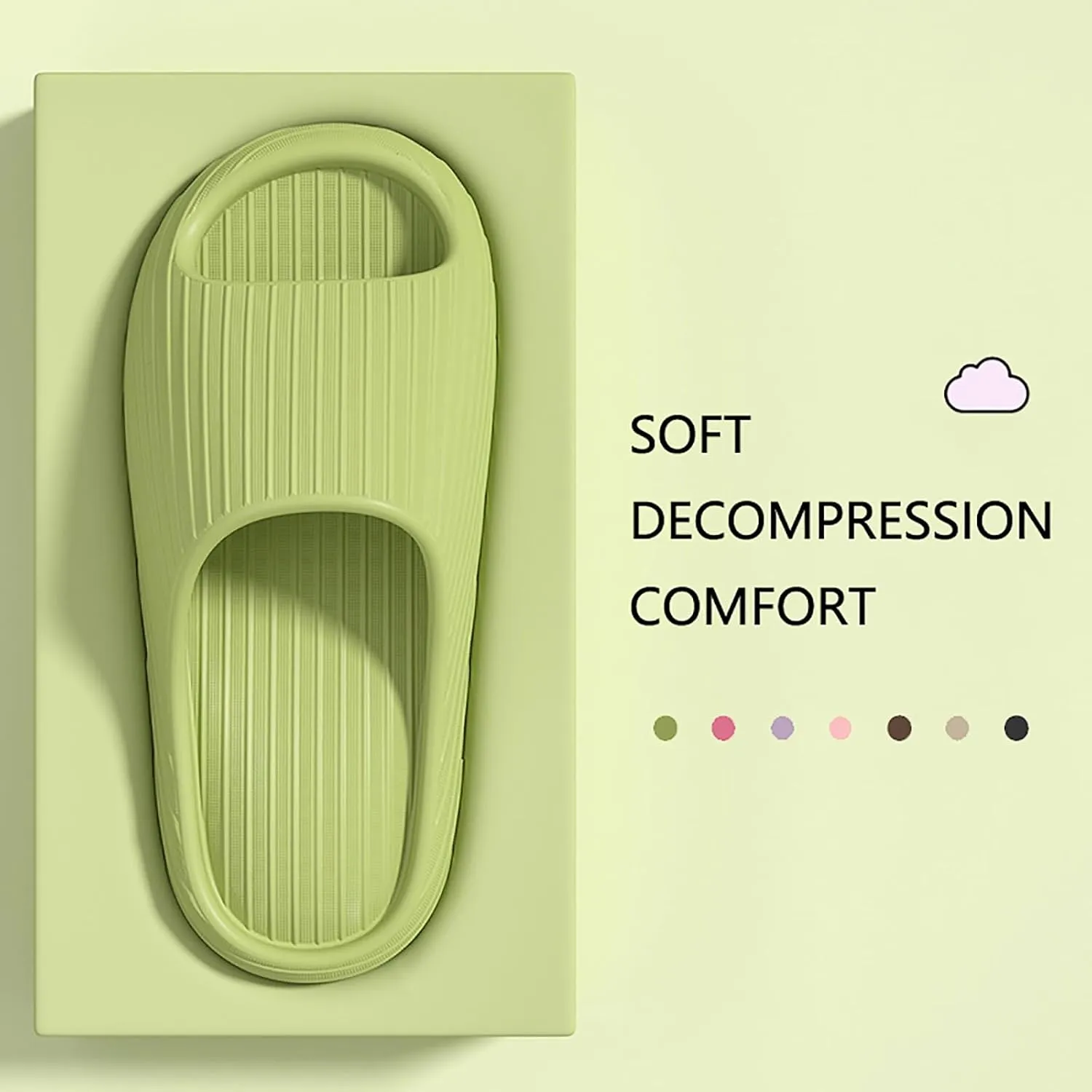 Bathroom Slippers Men's Athletic Outdoor Sandals Slides Non Slip Quick Drying Bathroom Slippers for Women Men