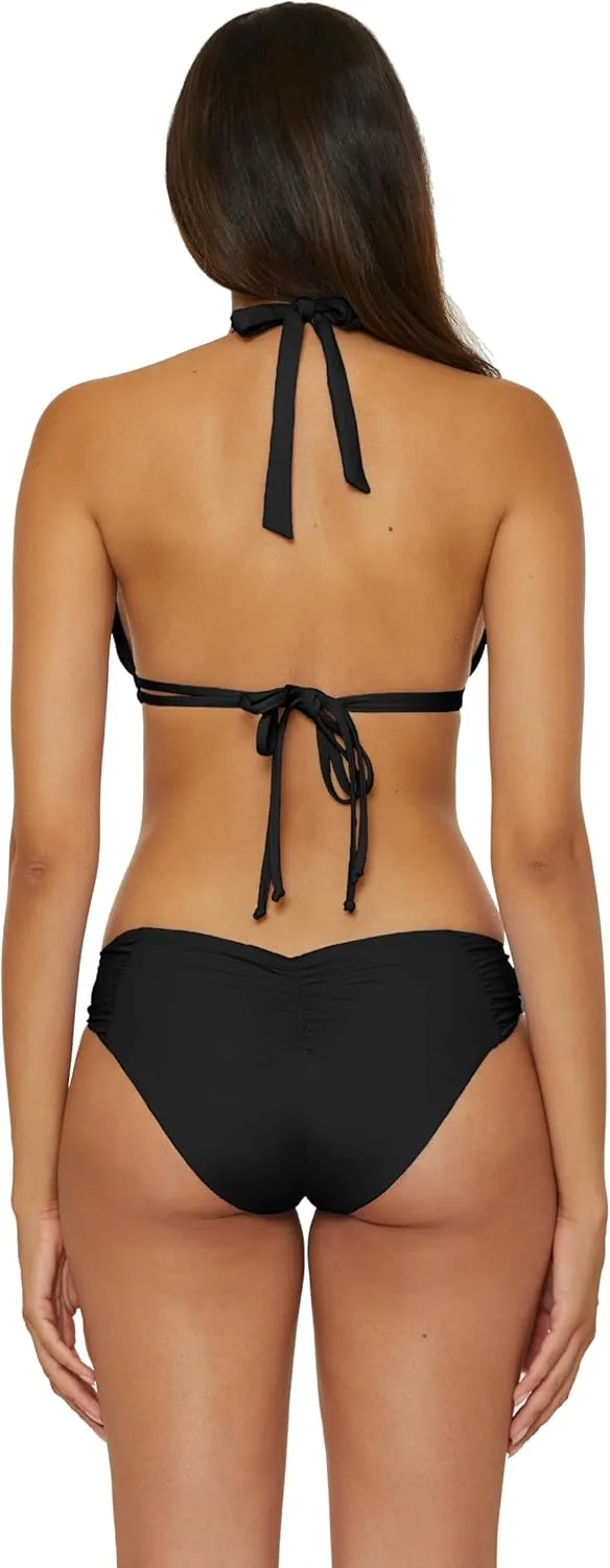 BECCA Hipster Bikini Bottom, Cheeky Coverage, Swimwear Separates for Women