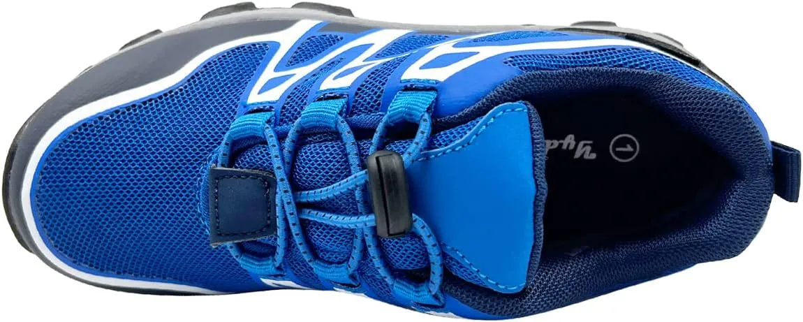 Boys Girls Waterproof Hiking Shoes, Lightweight Tennis Athletic Shoes Outdoor Sneakers, Slip Resistant (Big/Little Kids)