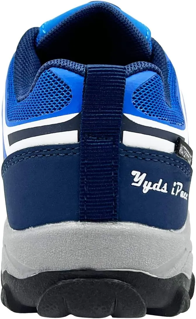 Boys Girls Waterproof Hiking Shoes, Lightweight Tennis Athletic Shoes Outdoor Sneakers, Slip Resistant (Big/Little Kids)