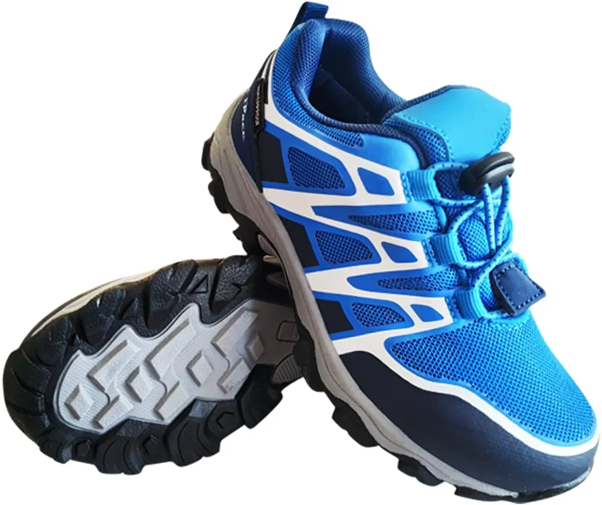 Boys Girls Waterproof Hiking Shoes, Lightweight Tennis Athletic Shoes Outdoor Sneakers, Slip Resistant (Big/Little Kids)