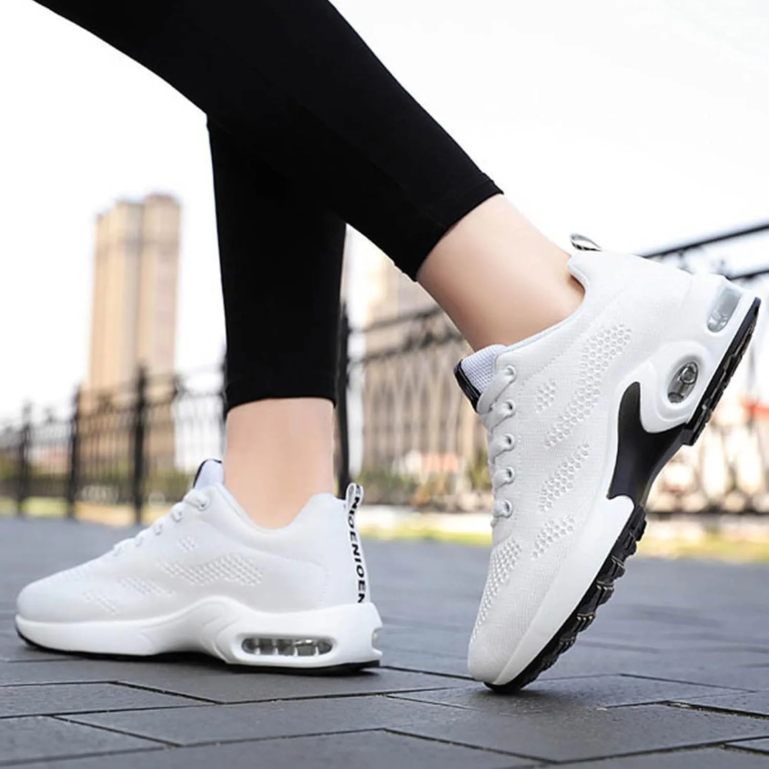 Cathalem Womens Sneakers Air Cushion Running Shoes Lightweight Tennis Walking Shoes Mesh Breathable Gym Work Fashion Sneakers