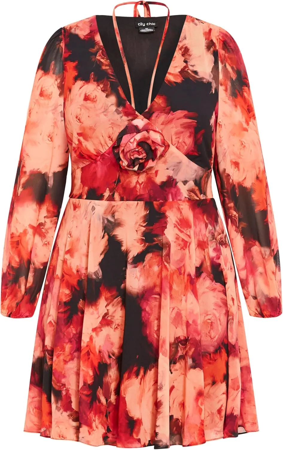 City Chic Women's Apparel Women's Citychic Plus Size Dress Mischa PRT Fl
