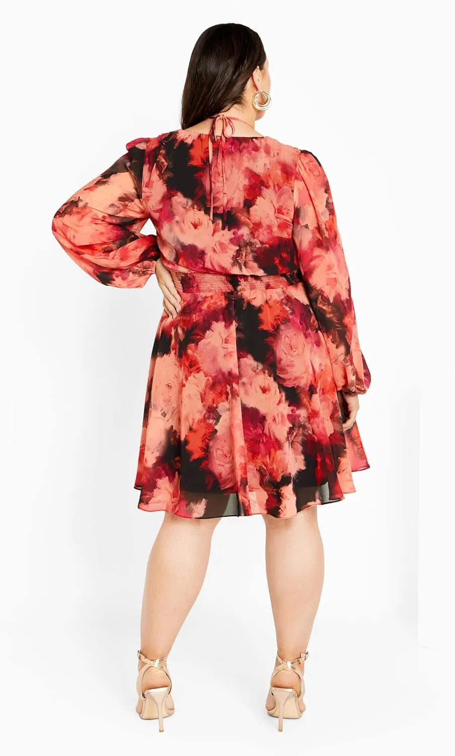City Chic Women's Apparel Women's Citychic Plus Size Dress Mischa PRT Fl