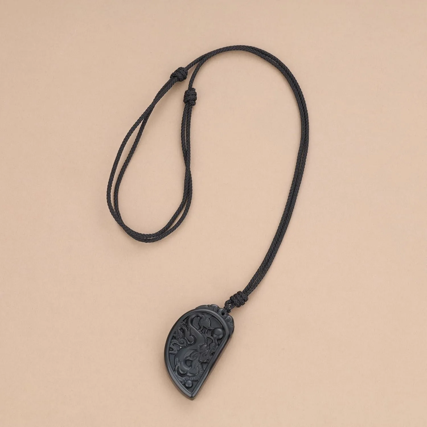 COAI Genuine Stone Phoenix Dragon Matching Couple Necklaces