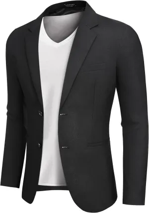 COOFANDY Men's Blazer Casual Slim Fit Sport Coats Two Button Lightweight Suit Jacket