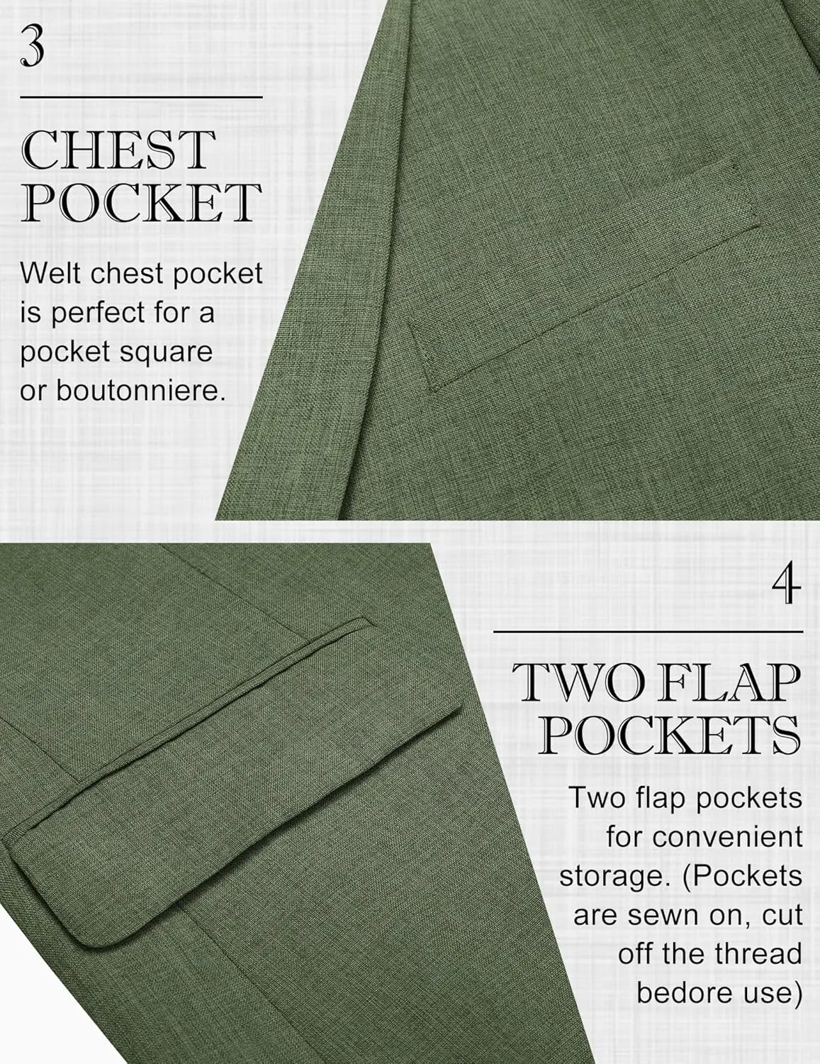 COOFANDY Men's Blazer Casual Sport Coats Two Buttons Lightweight Suit Jacket