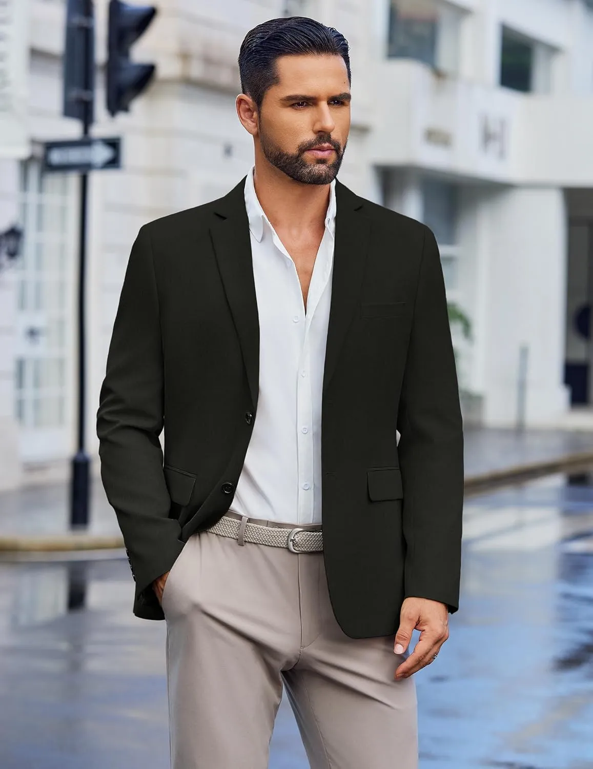 COOFANDY Men's Blazer Casual Sport Coats Two Buttons Lightweight Suit Jacket