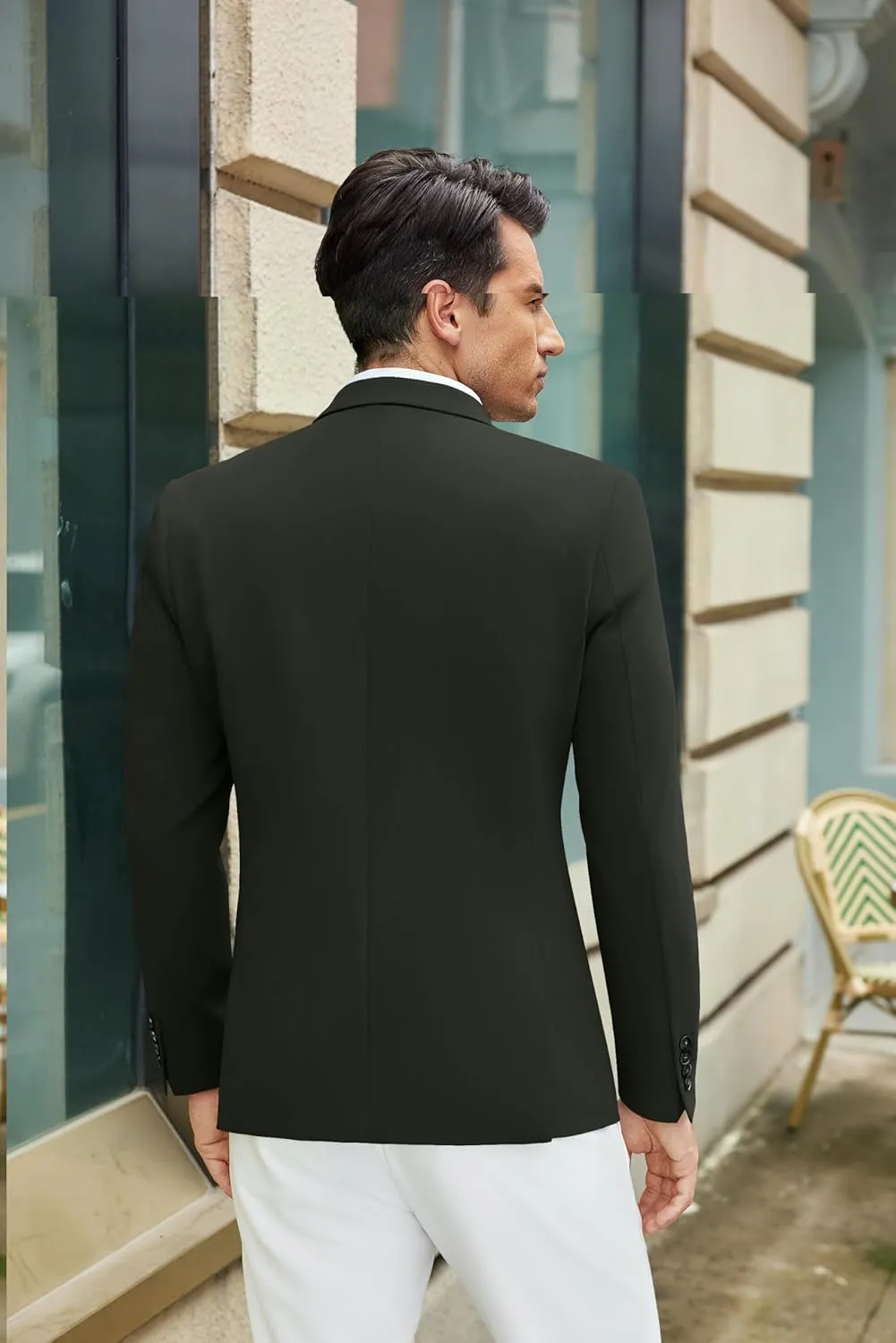COOFANDY Mens Casual Blazer Slim Fit Suit Jacket Lightweight One Button Business Sport Coats