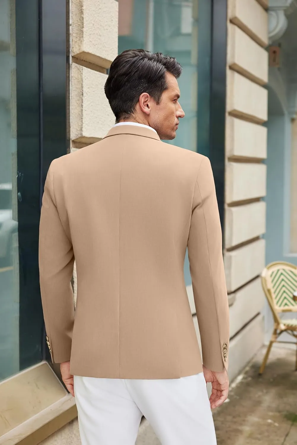 COOFANDY Mens Casual Blazer Slim Fit Suit Jacket Lightweight One Button Business Sport Coats