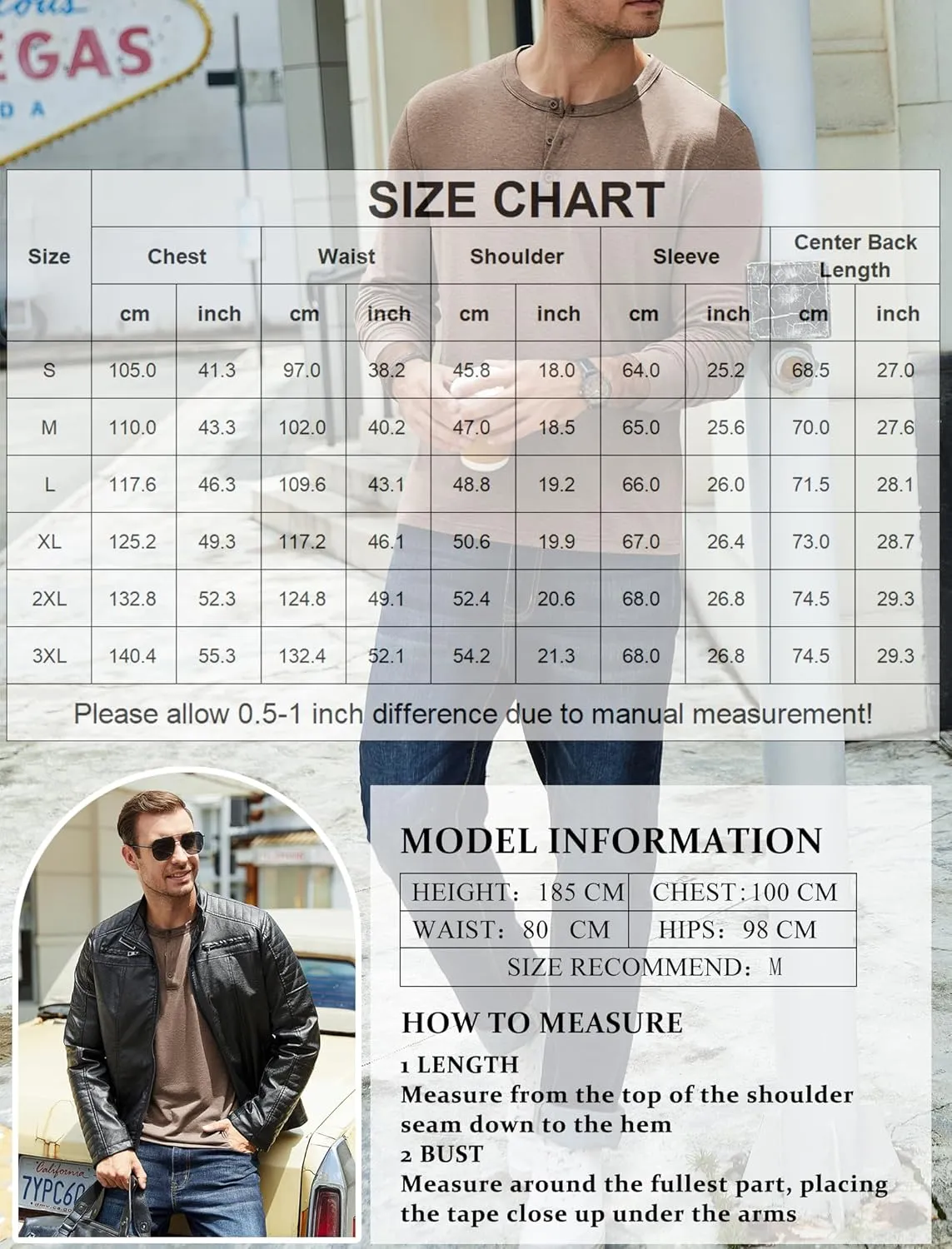 COOFANDY Men's Henley T-Shirt Long Sleeve Casual Lightweight Pullover Shirts Soft Stretch Basic Tees Fall Tops