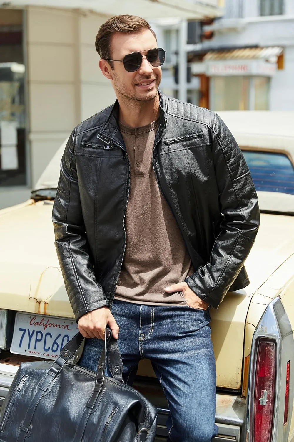 COOFANDY Men's Henley T-Shirt Long Sleeve Casual Lightweight Pullover Shirts Soft Stretch Basic Tees Fall Tops