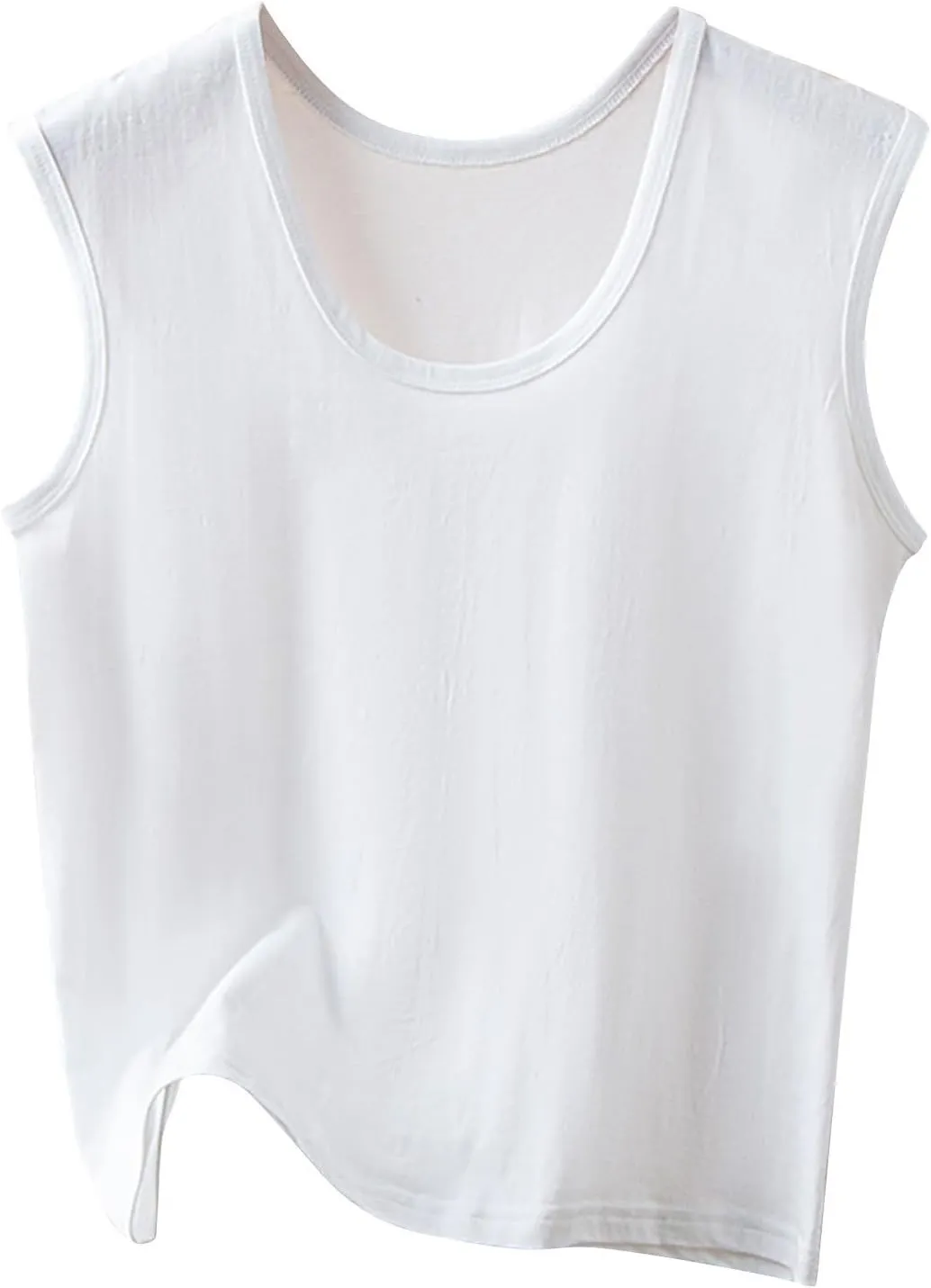 Cotton Tank Top for Women 2025 Summer Casual Loose Crew Neck Sleeveless Shirt Soft Comfortable Sleep Tank Tops