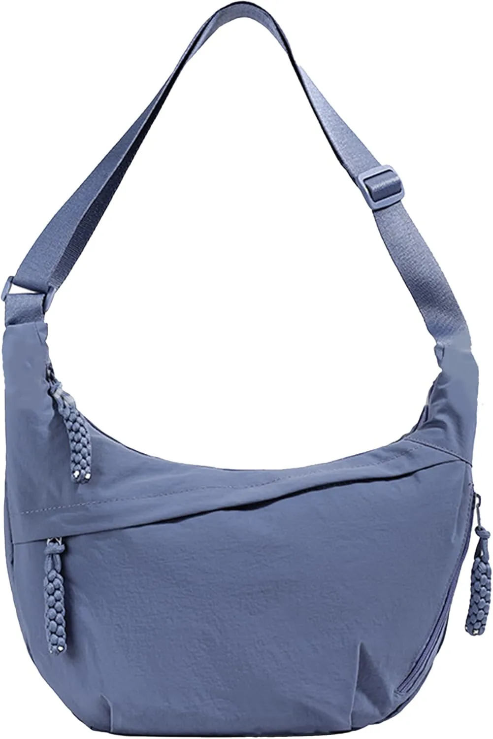 Crescent Shoulder Bag Nylon Crossbody Bag for Women Nylon Hobo Bags Slouchy Sling Purse Dumpling Bags