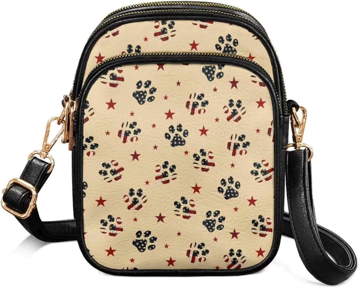 Crossbody Purses for Womens Multi Pocket Shoulder Purses Waterproof Crossbody Bag PU Leather Shoulder Satchel Bag