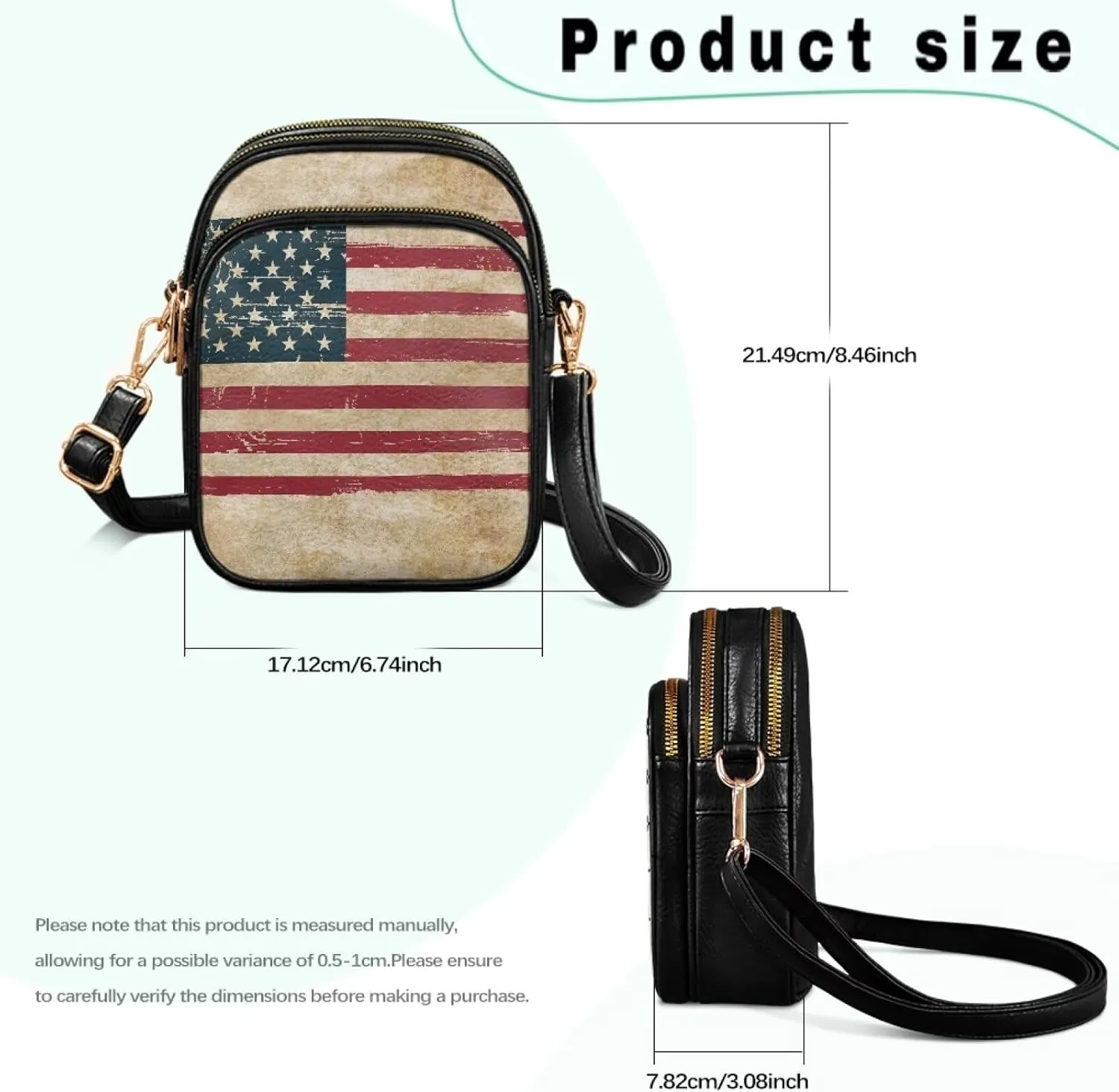Crossbody Purses for Womens Multi Pocket Shoulder Purses Waterproof Crossbody Bag PU Leather Shoulder Satchel Bag