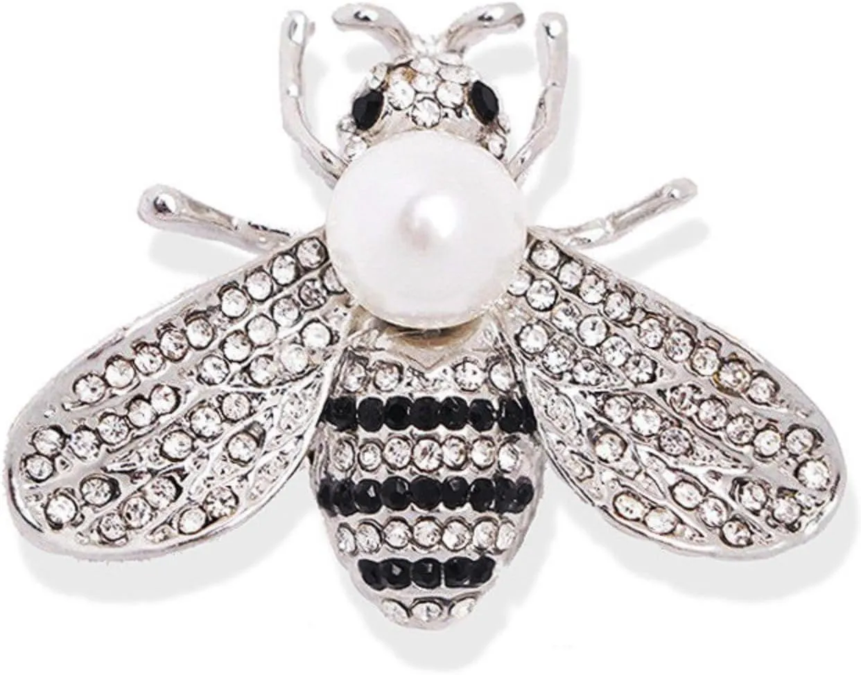 Crystal Bee Pearl Brooches Exquisite Insect Bee Brooches Pins for Women