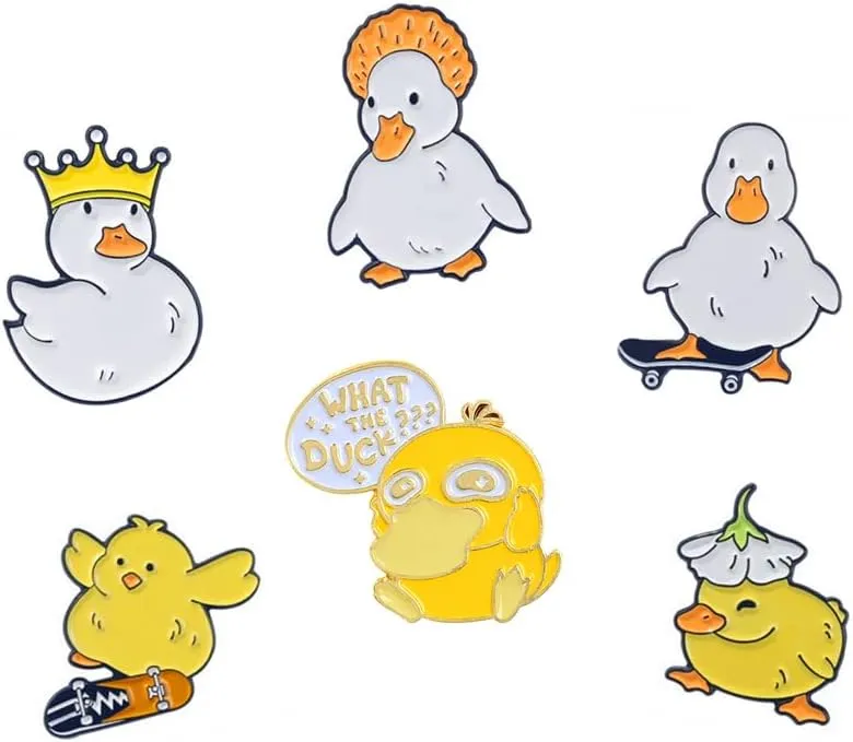 Cute Animal Enamel Pins Set-Enamel Pins for Backpacks Cute Pins for Jackets Enamel Pin Set for Bookbags Lapel Pin