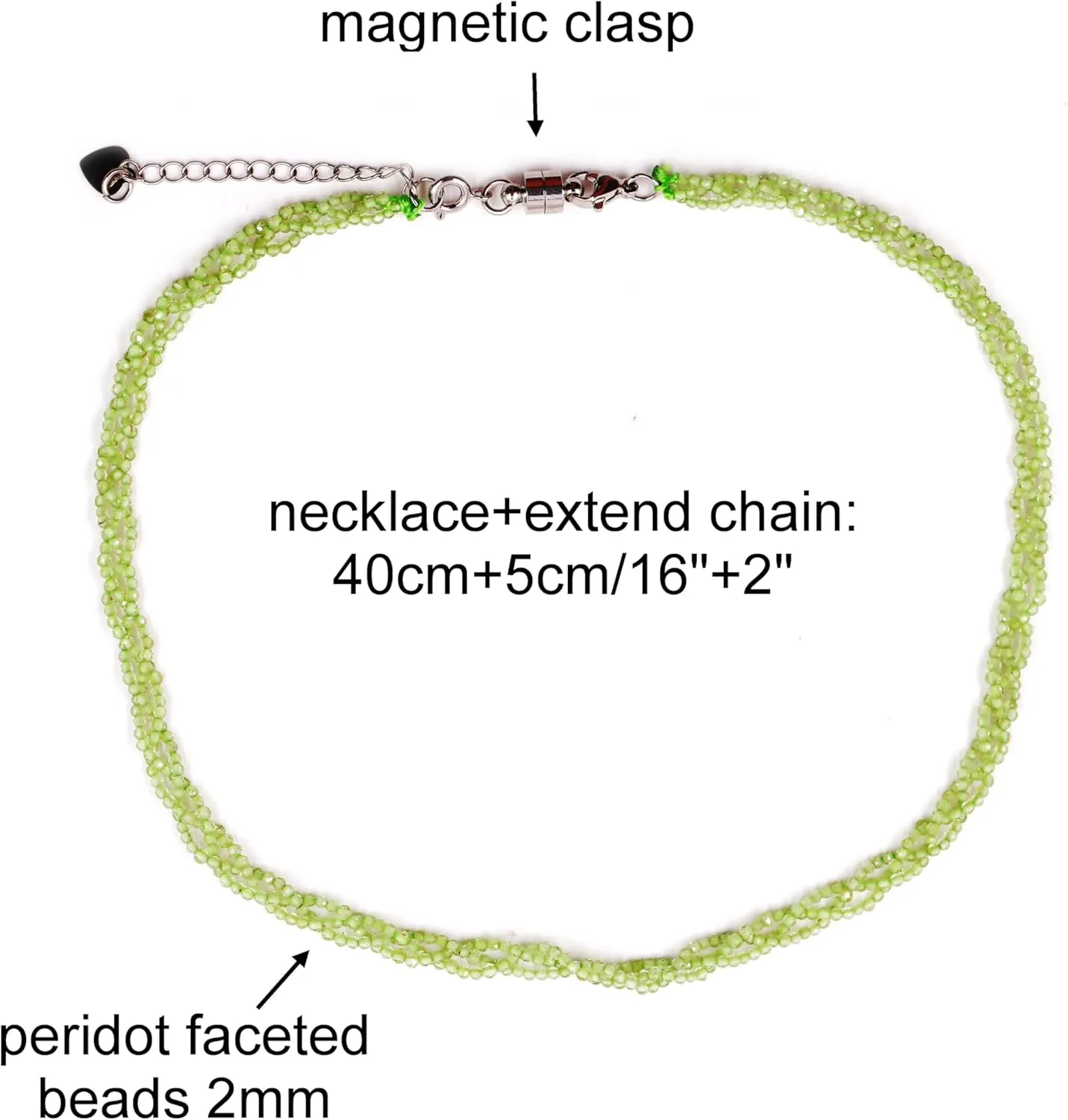 Dainty Gesmstone Layered Necklace for Women Natural Stone Choker Necklace, Lovely Gift for Mother and Girlfriend
