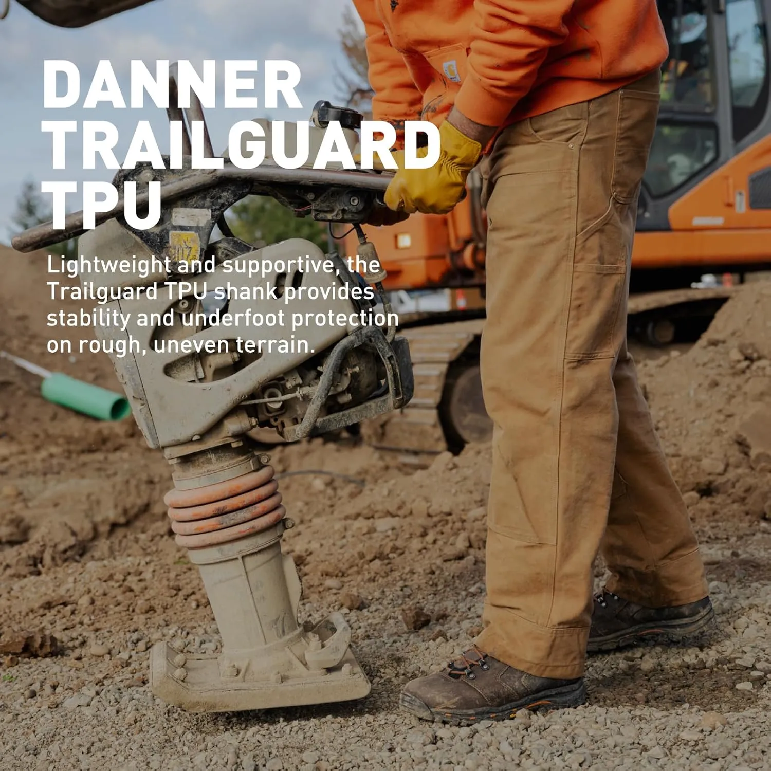 Danner Vicious 8 Waterproof Work Boots for Men - Full-Grain Leather with Breathable Gore-Tex Lining, Speed Lace System & Non Slip Heeled Outsole