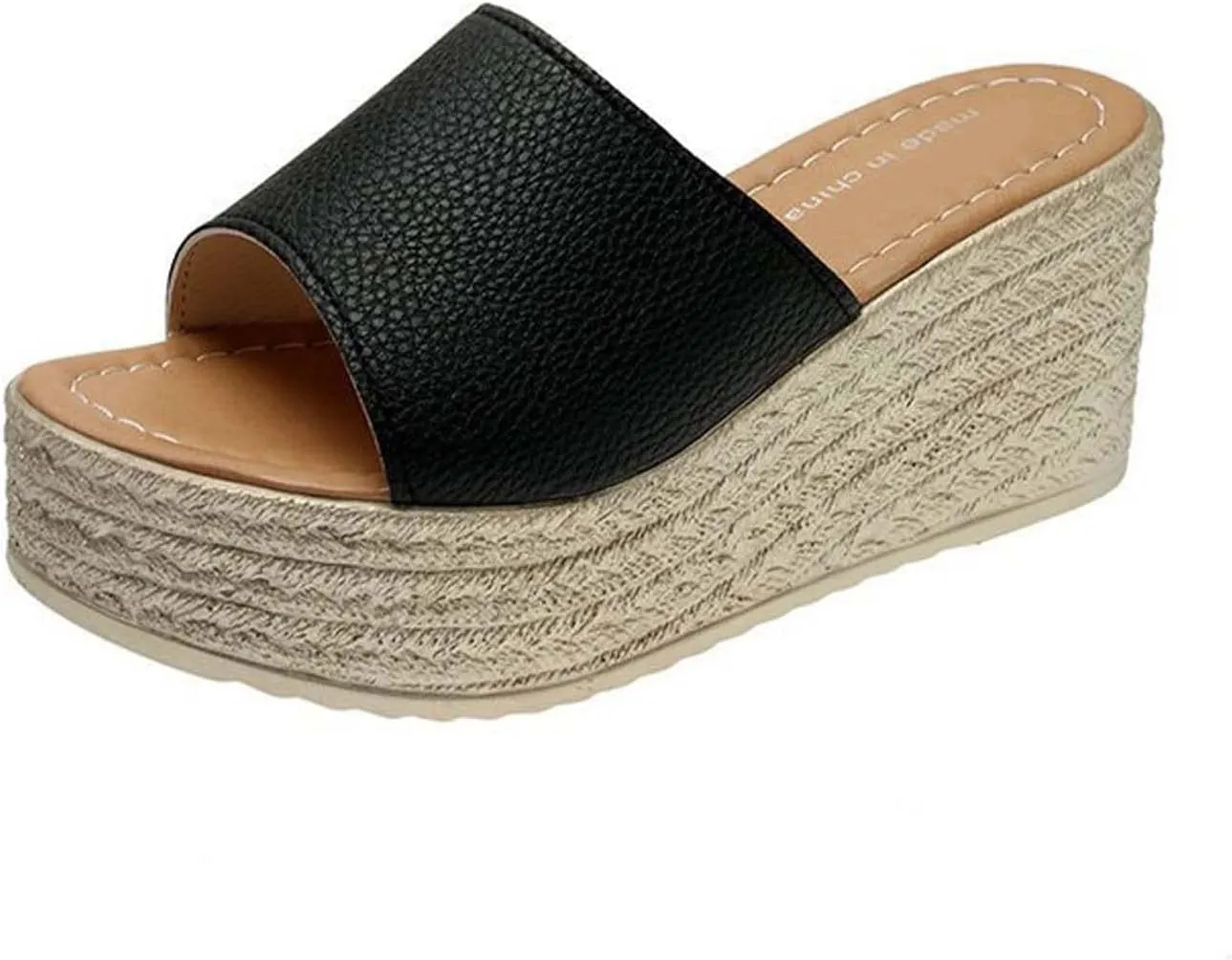 Dress Sandals for Women Comfortable Dressy Thicken Sole Summer Shoes Fashion Slip-on Orthotic Shoe Slipper
