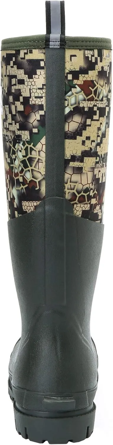 Duck and Fish 16 inches Fishing Hunting Neoprene High Rubber Overlay Molded Outsole Knee Boot