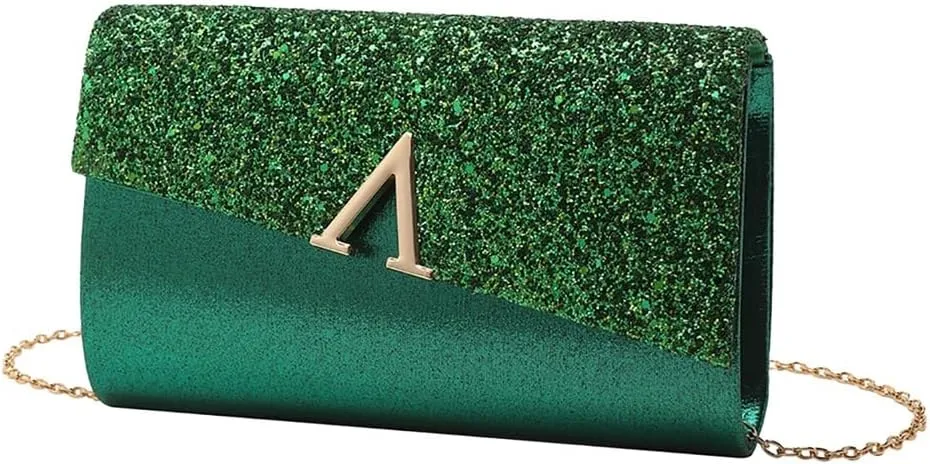 Elegant Evening Bag for Women Letter V Decorated Clutch Purse Casual Daily Life Handbag Formal Occasion Shoulder Bag