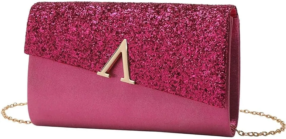 Elegant Evening Bag for Women Letter V Decorated Clutch Purse Casual Daily Life Handbag Formal Occasion Shoulder Bag