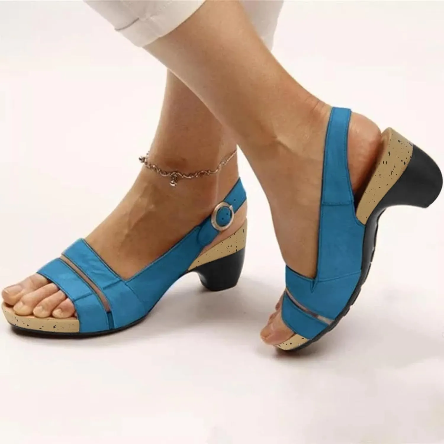 Fanyil Women's Comfy Orthotic Sandals,Fanyil Women's Ultra-Comfy Sandals,Women Dressy Comfortable Wedges Dress Shoes