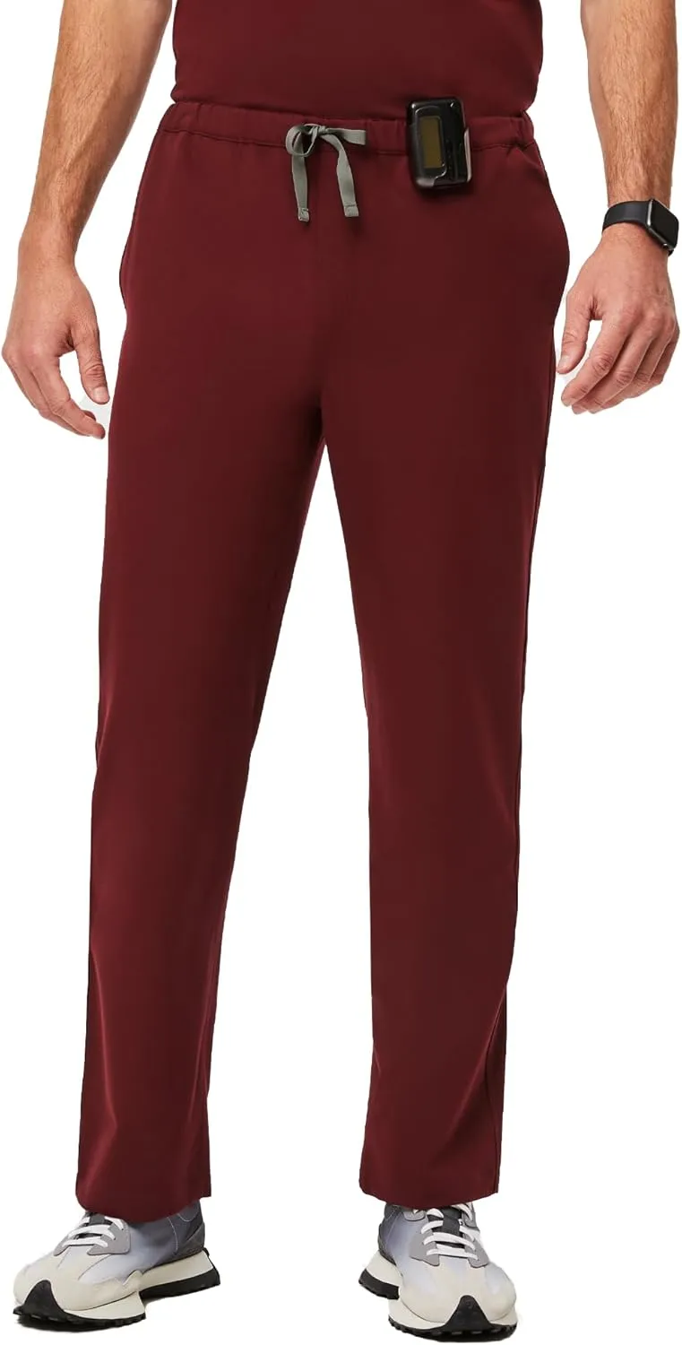 FIGS Pisco Basic Scrub Pants for Men ?? Structured Fit, Straight Leg, 4 Pockets, Anti-Wrinkle
