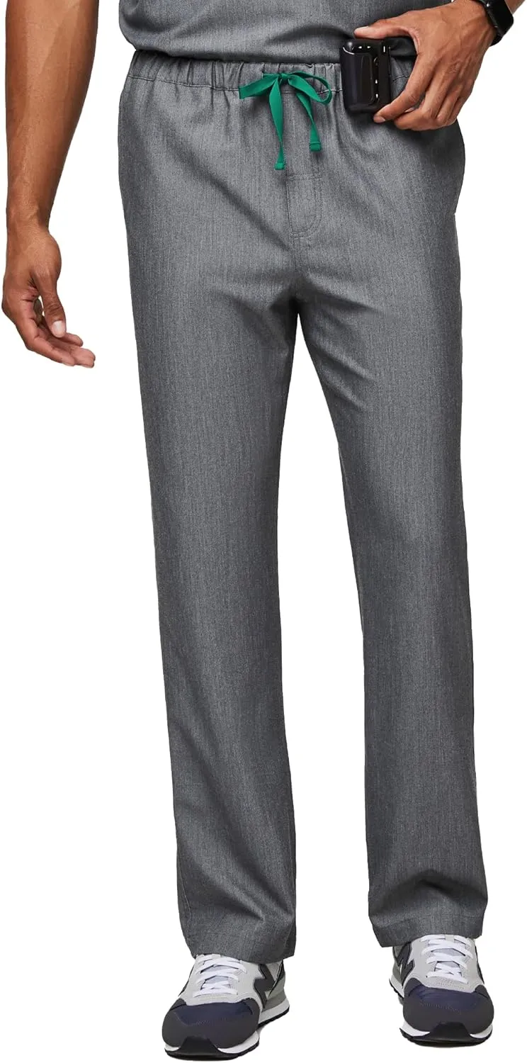 FIGS Pisco Basic Scrub Pants for Men ?? Structured Fit, Straight Leg, 4 Pockets, Anti-Wrinkle