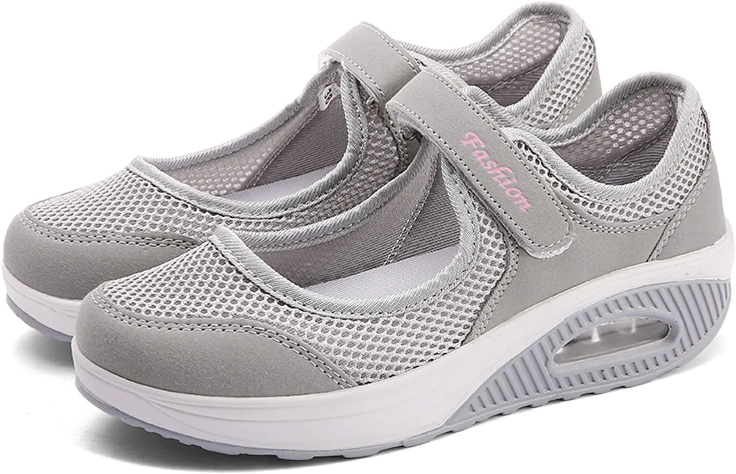 FLIOZY Nurse Shoes Women's Walking Shoes Air Cushion Platform Sneaker Breathable Lightweight Casual Shoes