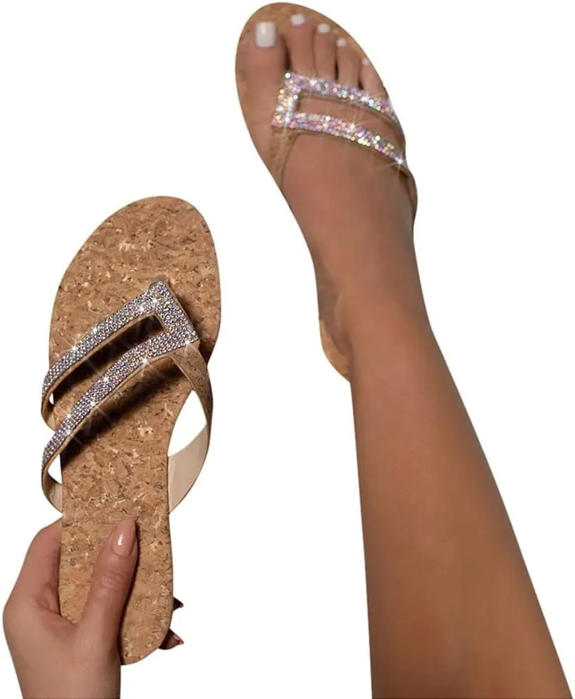 Flip Flops Women Flip Flop Slippers Comfortable Beach Thong Sandals with Arch Support Womens Orthopedic Sandals Womens Comfort Lightweight Soft Thong Dressy