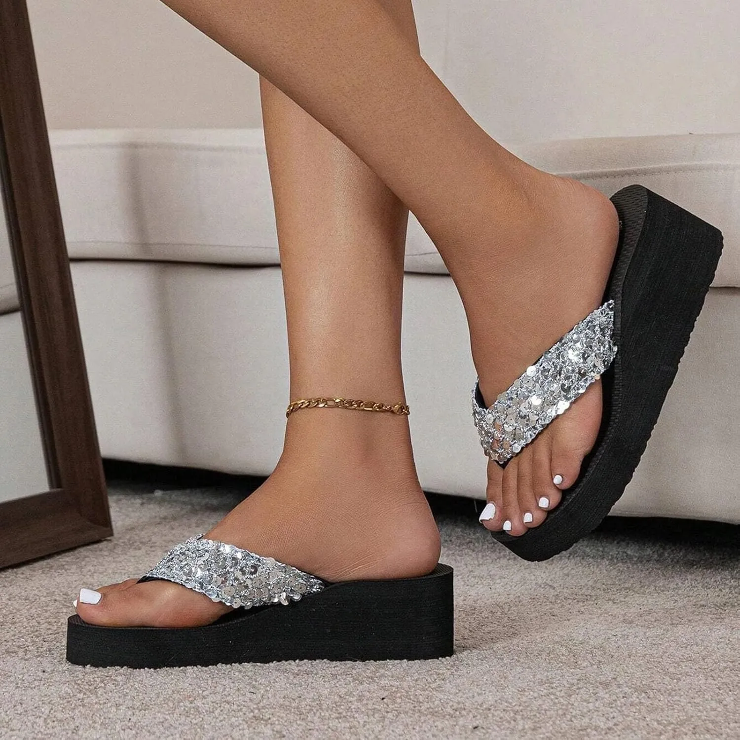 Flip Flops Women Womens Arch Support Flip Flops Comfortable Yoga Mat Slip On Summer Designer for Women Size 9