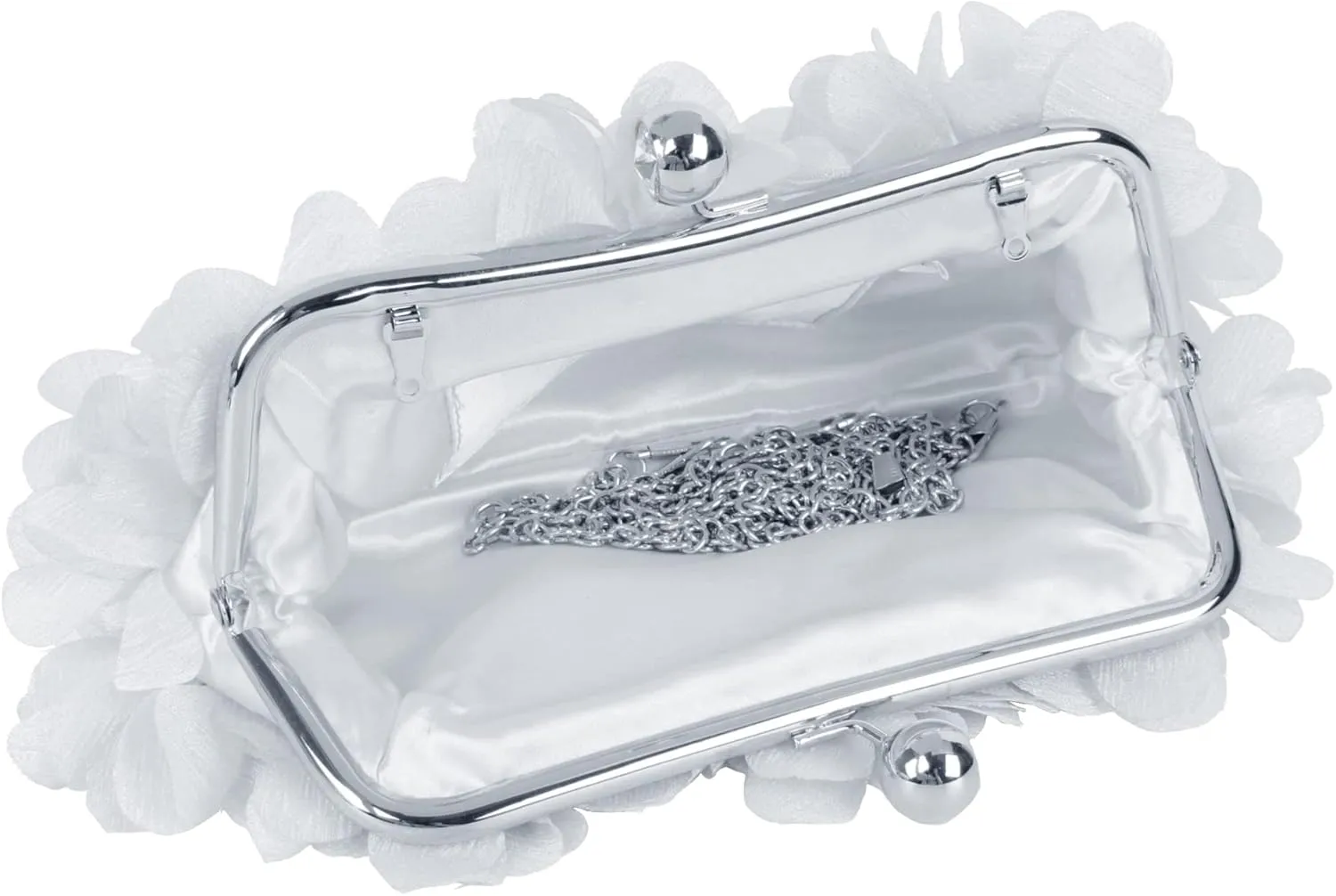 Floral Clutch Purses for Women Elegant Stain Evening Bag Top Handle Crossbody Handbag for Wedding Party Prom